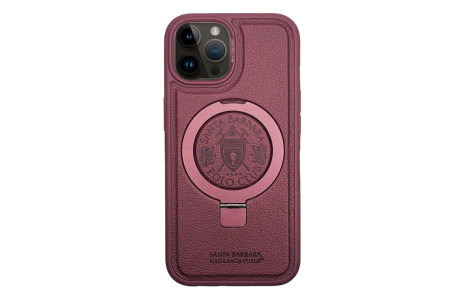 Santa Barbara Polo Racquet Club iPhone 15 Pro Primo Magsafe Stand Kapak - Kırmızı