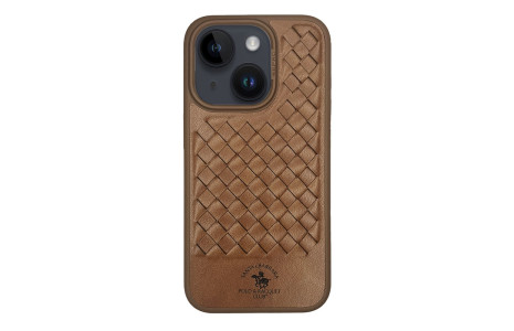 Santa Barbara Polo Racquet Club iPhone 15 Ravel Deri Kapak - Kahverengi
