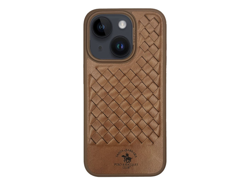 Santa Barbara Polo Racquet Club iPhone 15 Ravel Deri Kapak - Kahverengi