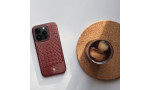 Santa Barbara Polo Racquet Club iPhone 15 Ravel Deri Kapak - Kırmızı