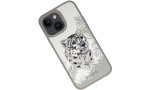 Santa Barbara Polo Racquet Club iPhone 15 Savanna Kapak - Snow Leopard Beyaz
