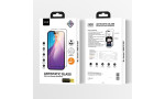 URR iPhone 14 Pro 2.5D Antistatik Silkscreen Cam Ekran Koruyucu - Siyah