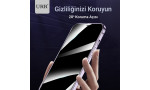 URR iPhone 14 Pro HD Privacy Cam Ekran Koruyucu - Siyah