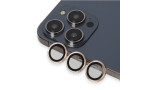 URR iPhone 14 Pro Max Rhomb Snakeskin AR Kamera Lens Koruyucu - Gold
