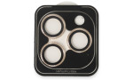 URR iPhone 14 Pro Rhomb Snakeskin AR Kamera Lens Koruyucu - Gold