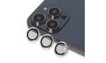 URR iPhone 14 Pro Rhomb Snakeskin AR Kamera Lens Koruyucu - Gümüş