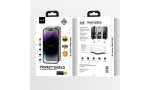 URR iPhone 15 Pro 3D Privacy Resin Edge Cam Ekran Koruyucu - Siyah
