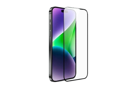 URR iPhone 15 Pro 3D Resin Edge Cam Ekran Koruyucu - Siyah