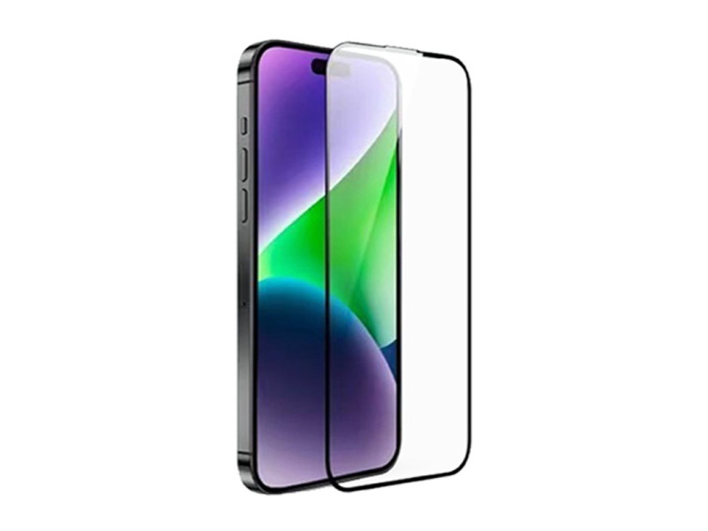 URR iPhone 15 Pro 3D Resin Edge Cam Ekran Koruyucu - Siyah