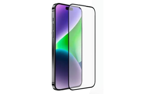 URR iPhone 15 Pro Max 3D Matte Antiglare Resin Edge Cam Ekran Koruyucu - Siyah