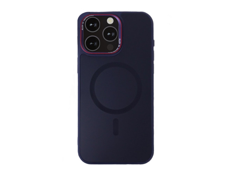 URR iPhone 15 Pro Max Matte Pure Glass Magsafe Kapak - Lacivert