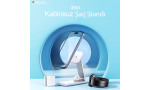 Yesido DS17 3in1 Led Işıklı Masaüstü Kablosuz Şarj Standı - Beyaz
