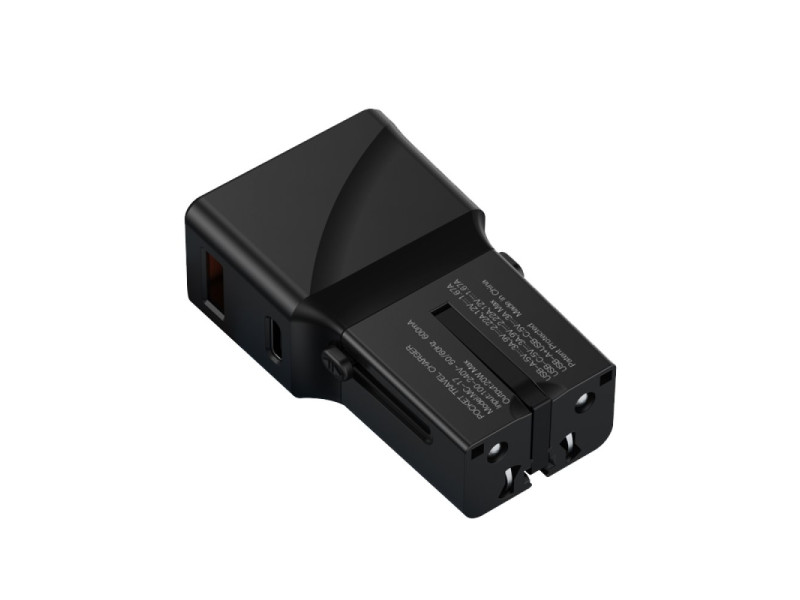 Yesido MC17 20W Type-C ve 20W Usb Çıkışlı PD Şarj Adaptörü - Siyah