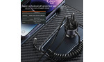 Yesido Y57 1 Adet 18W Usb / 1 Adet 30W Type-C ve 20W Dahili Lightning Kablolu PD Hızlı Araç Şarj - Siyah