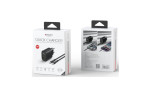 Yesido YC44 20W Type-C / 20W Lightning Çıkışlı ve 1M 27W Type-C to Lightning Kablolu PD Şarj Cihazı - Siyah