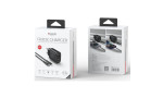 Yesido YC52 1 Adet 30W Type-C 1 Adet 30W Lightning 1 Adet 30W Usb Çıkışlı ve 1M 27W Type-C to Lightning Kablolu PD Şarj Cihazı - Siyah