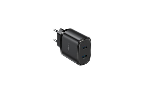 Yesido YC54 2 Adet 20W Type-C Çıkışlı ve 1M 27W Type-C to Lightning Kablolu PD Şarj Cihazı - Siyah