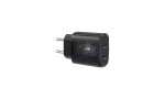 Yesido YC56 2 Adet 20W Type-C Çıkışlı ve 1M 60W Type-C to Type-C Kablolu PD Şarj Cihazı - Siyah