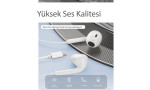 Yesido YH38 1.2M Yüksek Baslı Type-C Kablolu Kulaklık - Beyaz