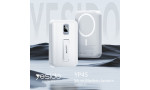 Yesido YP45 10.000 mAh 20W Dijital Göstergeli 15W Kablosuz Şarjlı Standlı Magsafe PD Hızlı Şarj Powerbank - Beyaz
