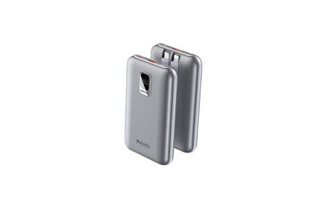 Yesido YP48 10.000 mAh 22.5W Dijital Göstergeli USB3.0 PD Hızlı Şarj Powerbank - Siyah