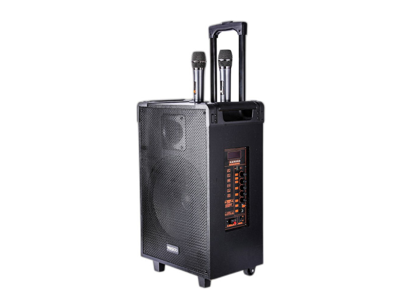 Yesido YSW15 2 Adet Mikrofonlu 8inch 210mm Sürücülü 3000 mAh Bataryalı Kablosuz Hoparlör - Siyah