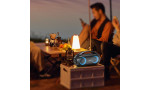 Yesido YSW19 2 Adet 20W Dahili Hoparlörlü 3000 mAh Bataryalı BT 5.0 RGB Kablosuz Hoparlör - Siyah