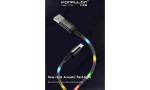 Konfulon DC10 Ses Duyarlı Işıklı Lightning Kablo iphone Uyumlu 1M 2A - Siyah