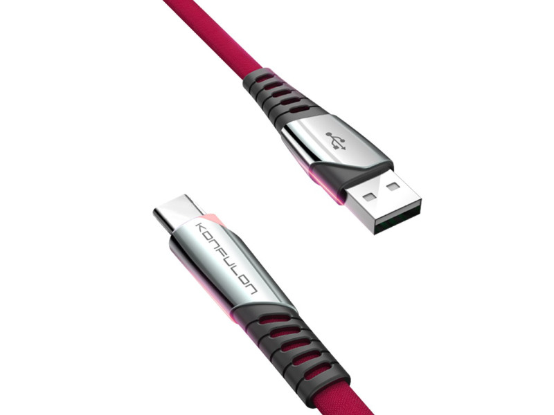 Konfulon DC18 Type-C Kablo 1M 5A - Kırmızı
