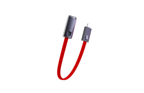 Konfulon DC22 Lightning Kablo iphone Uyumlu 23cm 2.1A - Kırmızı