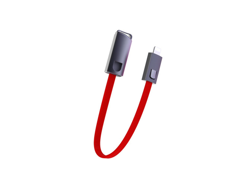 Konfulon DC22 Lightning Kablo iphone Uyumlu 23cm 2.1A - Kırmızı