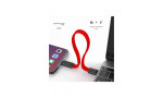 Konfulon DC22 Lightning Kablo iphone Uyumlu 23cm 2.1A - Kırmızı