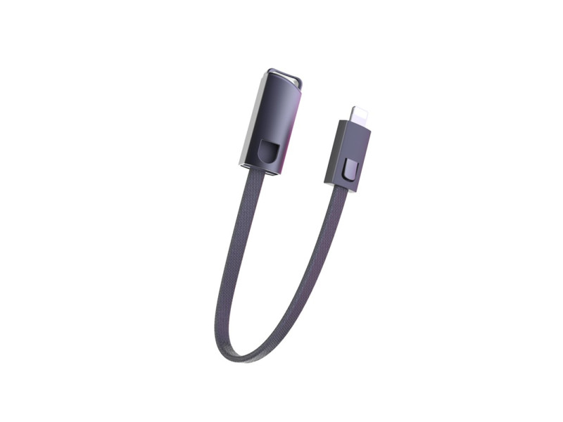 Konfulon DC22 Lightning Kablo iphone Uyumlu 23cm 2.1A - Siyah