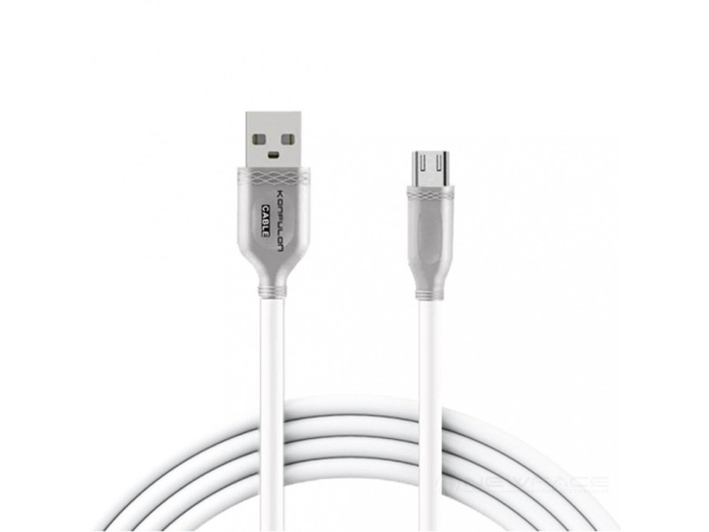Konfulon S47 Micro USB Kablo 1M 3A - Beyaz