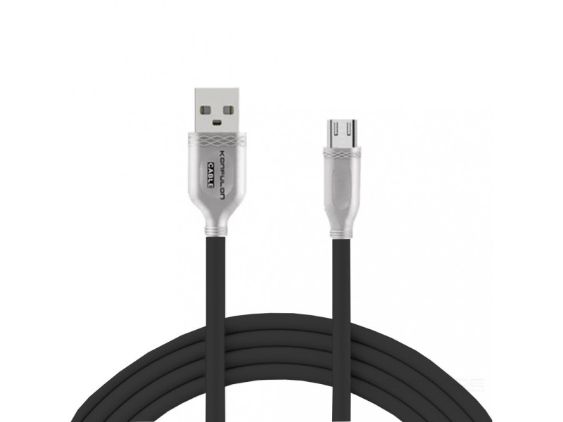 Konfulon S47 Micro USB Kablo 1M 3A - Siyah