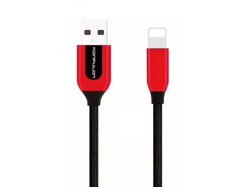 Konfulon S51 Lightning Kablo iphone Uyumlu 1M 3A - Kırmızı