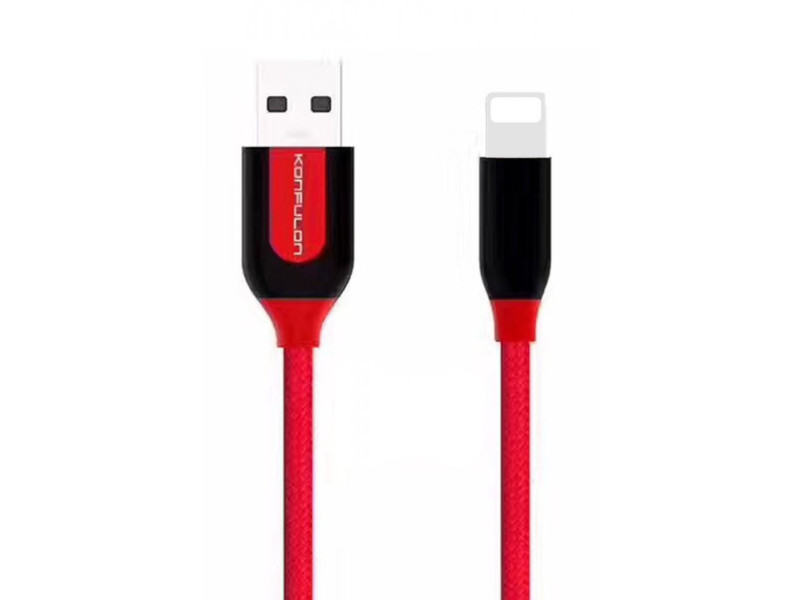 Konfulon S51 Lightning Kablo iphone Uyumlu 1M 3A - Siyah