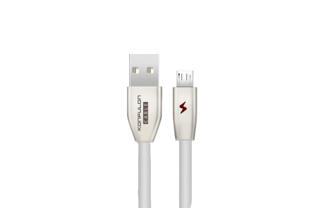 Konfulon S53 Led Işıklı Micro USB Kablo 1M 3A - Beyaz