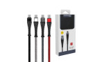 Konfulon S61 Micro USB Kablo 1.2M 3.1A - Siyah