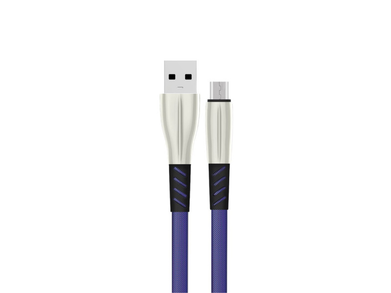 Konfulon S88 Metal Uçlu Micro USB Kablo 1M 2.4A - Mavi