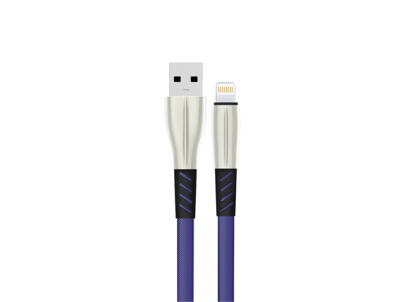 Konfulon S89 Metal Uçlu Lightning Kablo iphone Uyumlu 1M 2.4A - Mavi