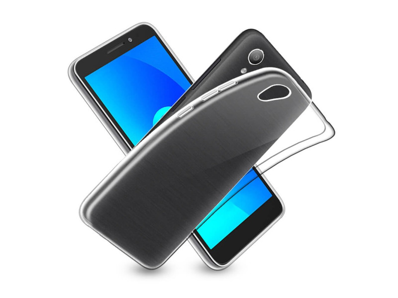 Newface Alcatel 1 Kılıf Lüx Şeffaf Silikon - Şeffaf