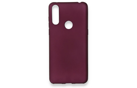 Newface Alcatel 3x 2019 Kılıf First Silikon - Mürdüm