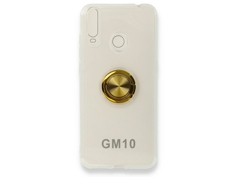 Newface General Mobile GM 10 Kılıf Gros Yüzüklü Silikon - Gold