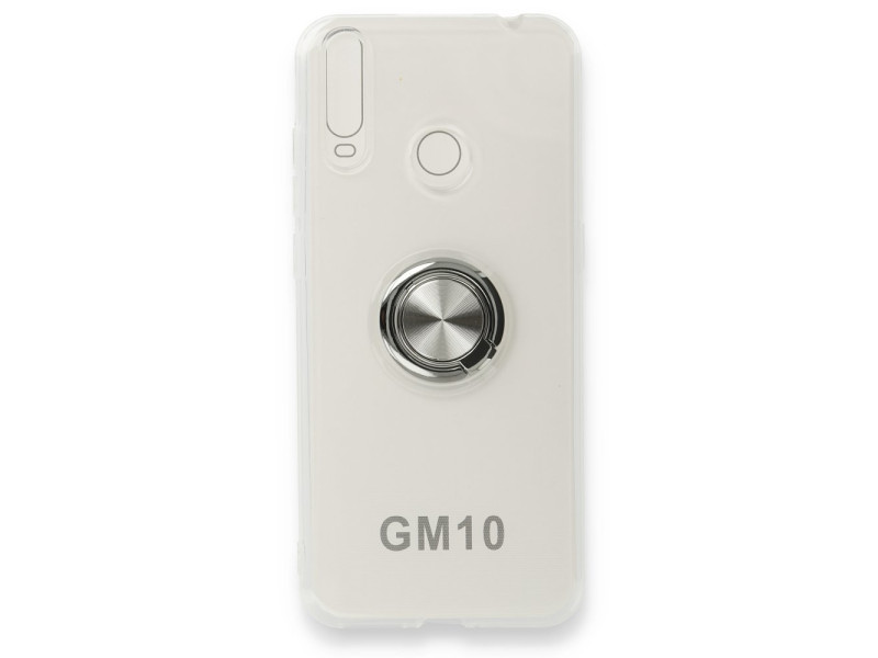 Newface General Mobile GM 10 Kılıf Gros Yüzüklü Silikon - Gümüş