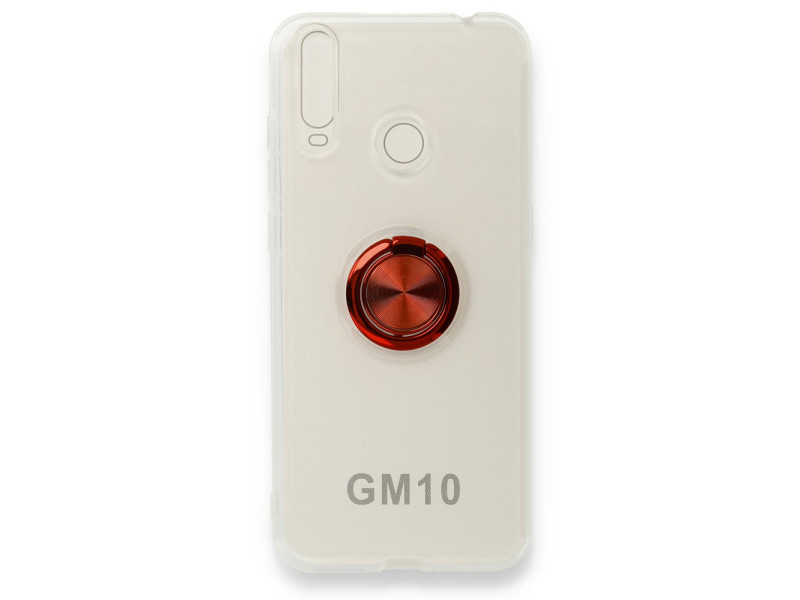 Newface General Mobile GM 10 Kılıf Gros Yüzüklü Silikon - Kırmızı