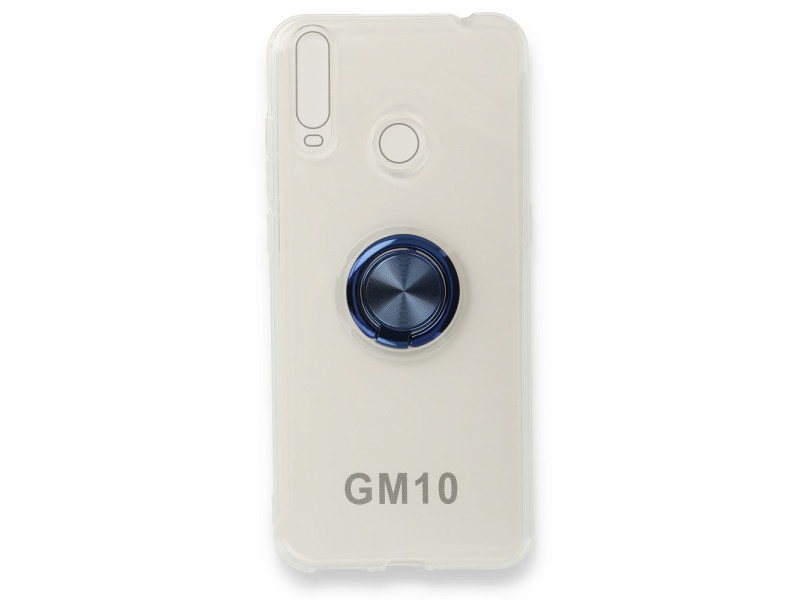 Newface General Mobile GM 10 Kılıf Gros Yüzüklü Silikon - Mavi