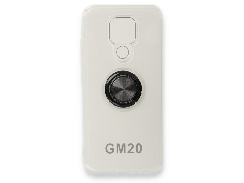 Newface General Mobile GM 20 Kılıf Gros Yüzüklü Silikon - Siyah