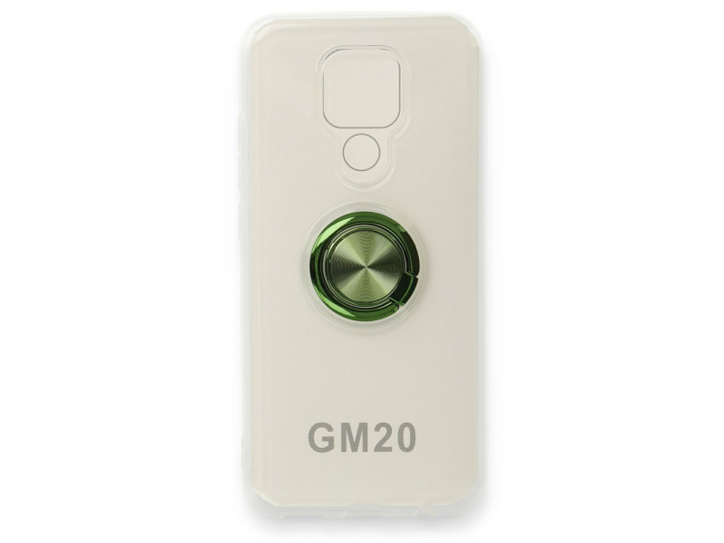 Newface General Mobile GM 20 Kılıf Gros Yüzüklü Silikon - Yeşil