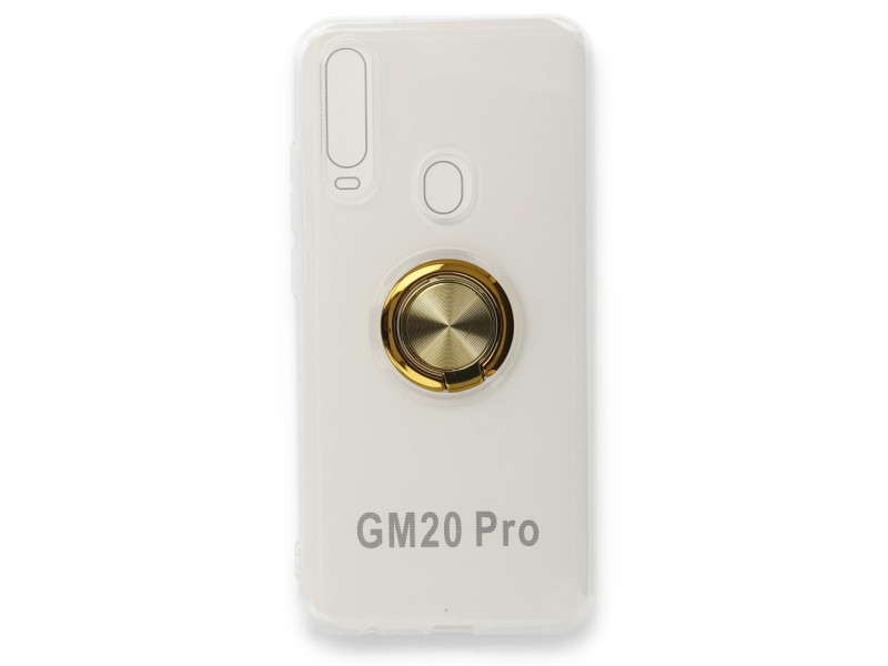 Newface General Mobile GM 20 Pro Kılıf Gros Yüzüklü Silikon - Gold